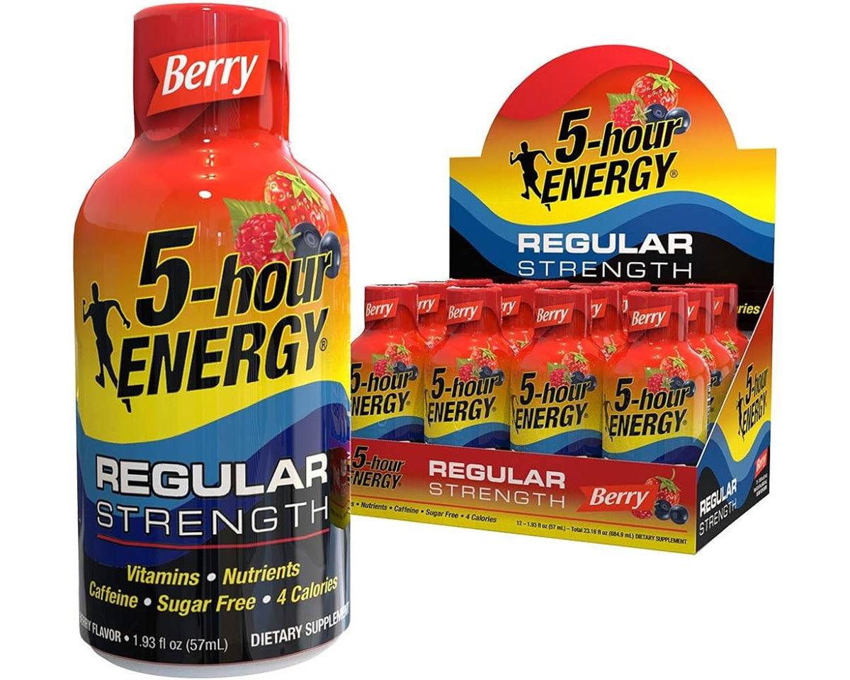 5-Hour Energy  Berry Regular Strength 1.93 oz. Supplement - CandyFavorites