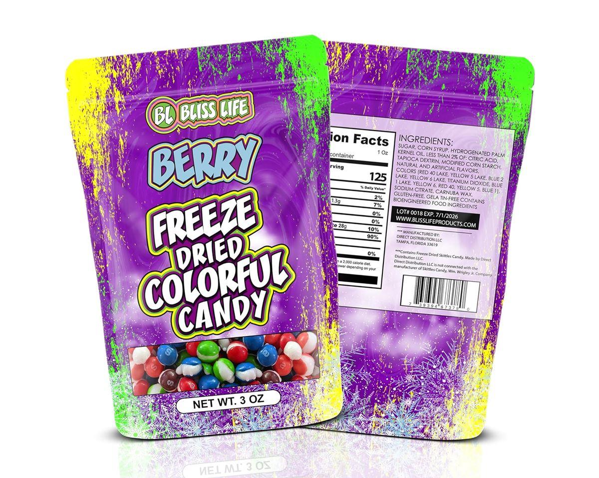 Bliss Life Freeze Dried Berry Candy 3 oz. Bags - CandyFavorites