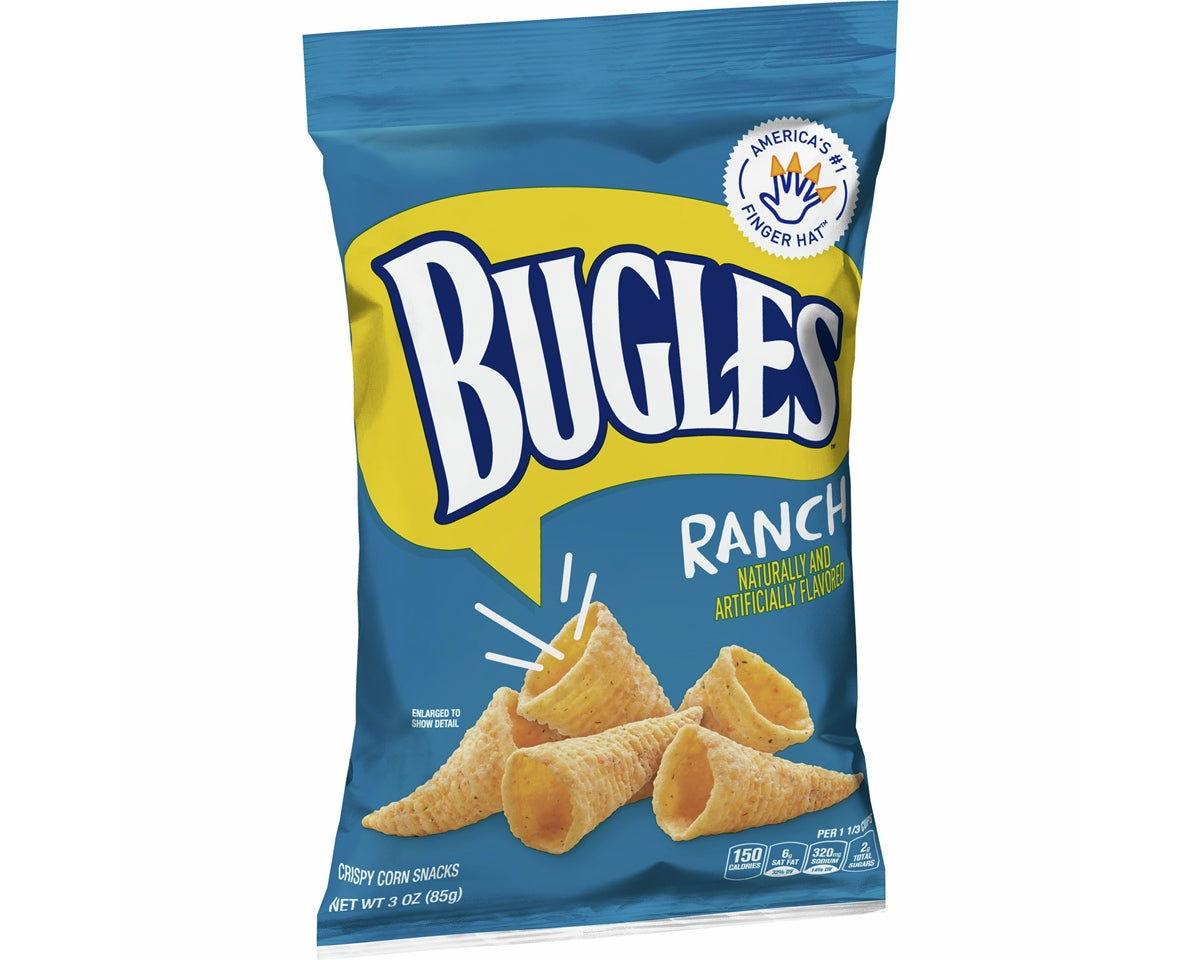 Bugles Ranch Crispy Corn Snacks 3 oz. Bags - CandyFavorites