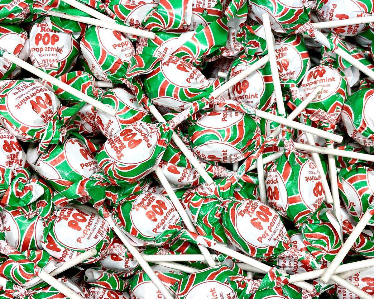 Peppermint Candy Cane Tootsie Pops - 3 lb. – Candy Favorites, image size:1200x960