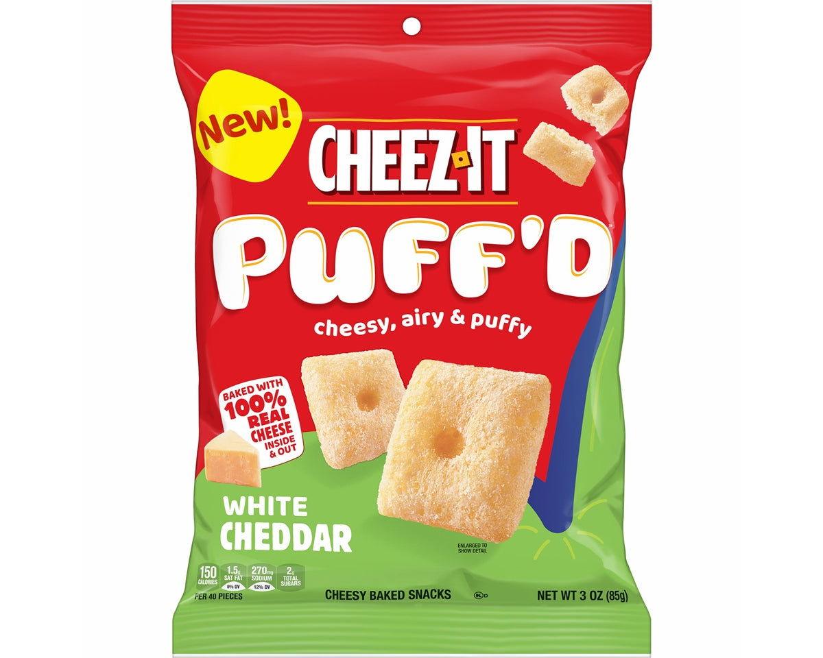 Cheez-It Puff'd White Cheese Baked Snacks 3 oz. Bags - CandyFavorites