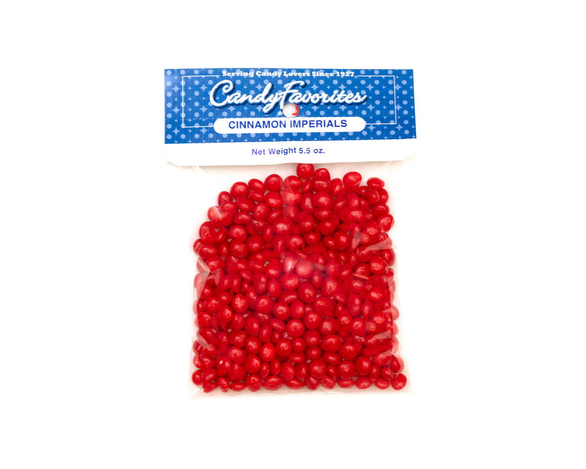 Cinnamon Imperials 5.5 Ounce Peg Bags - CandyFavorites