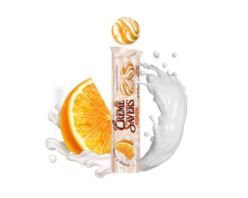 SSクリーム35g2本&ソープ100gセット Creme Savers Orange and Creme 1.75 oz. Hard Candy Rolls - 24 / Box