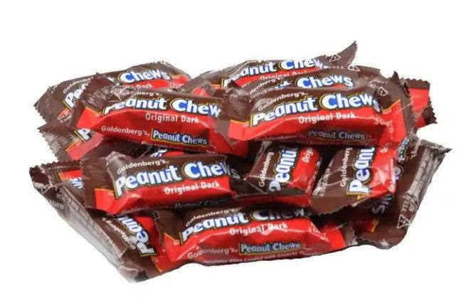 Dark Chocolate Peanut Chews "Select Label"  Peg Bags - CandyFavorites