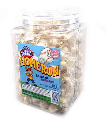 Dubble Bubble Home Run Baseball Bubble Gum - CandyFavorites