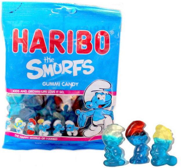 Haribo Gummi Smurfs 4 Ounce Bag - CandyFavorites