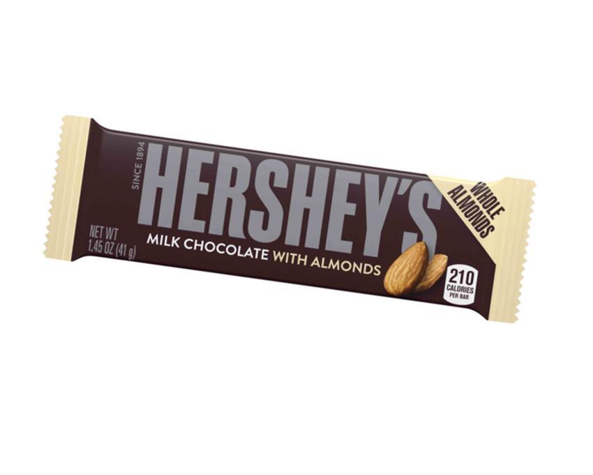 Hershey's Bar Milk Chocolate with Whole Almonds - CandyFavorites