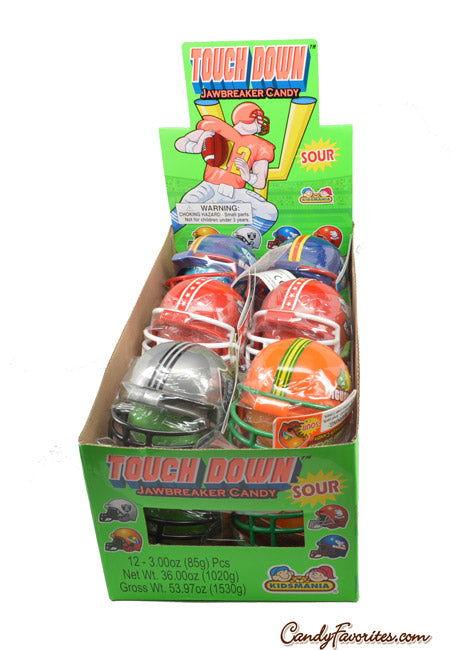 アメトイ。フーバー。 Kidsmania Touchdown Sour Jawbreakers Candy - 12 / Box – Candy