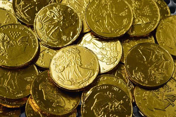 Large Foil Wrapped Chocolate Coins - CandyFavorites