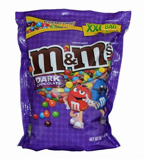 M&M's ® Dark Chocolate Plain XXL Jumbo Bag - 1 Unit – Candy Favorites