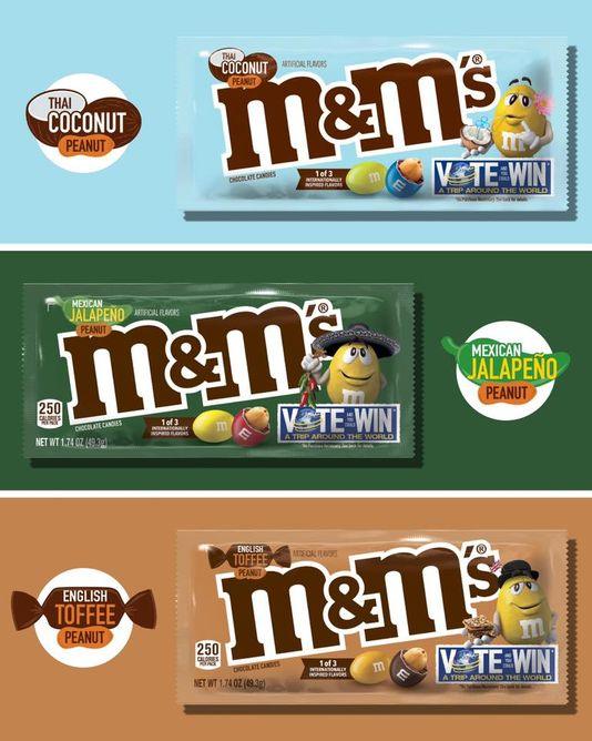 M&M's International Sweepstakes Candy Combination - 3 Boxes