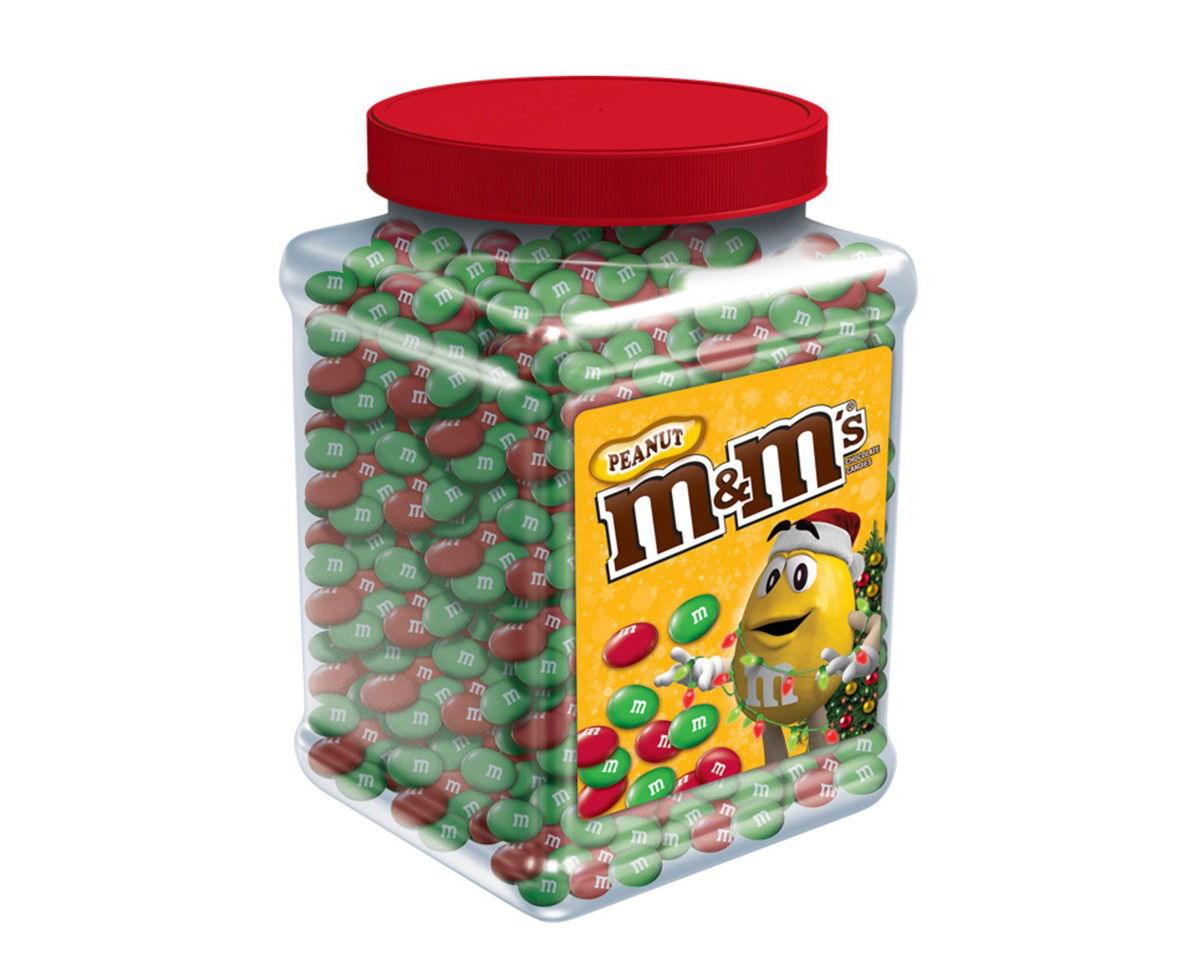 M&M's ® Peanut Christmas Mix 62 Ounce Jar - CandyFavorites