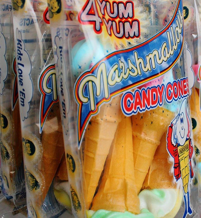 Marpro "Yum-Yum" Marshmallow Cones 4 Packs - CandyFavorites