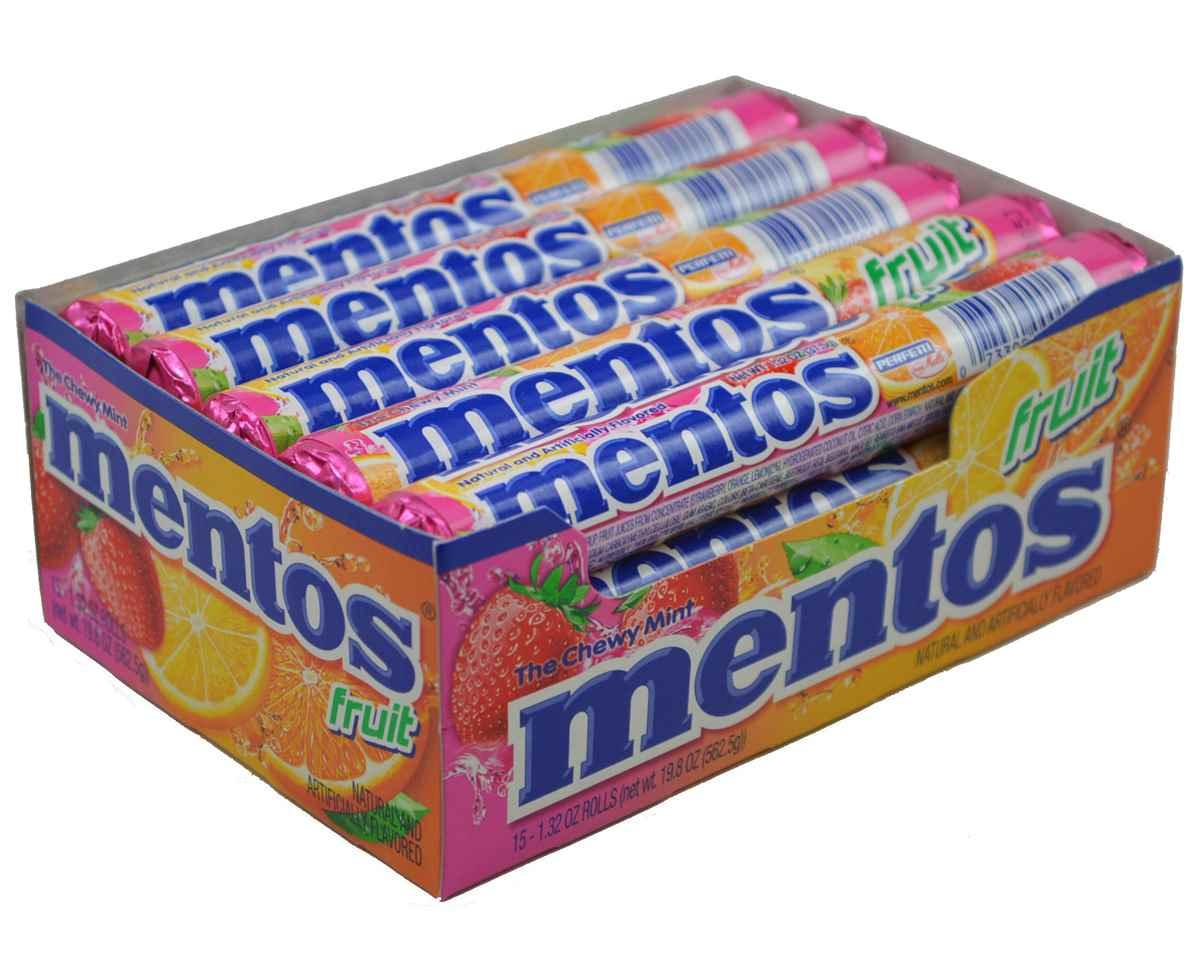 mentos19品 Mentos Chewy Mint Candy Roll, Cinnamon, Halloween Candy, Bulk