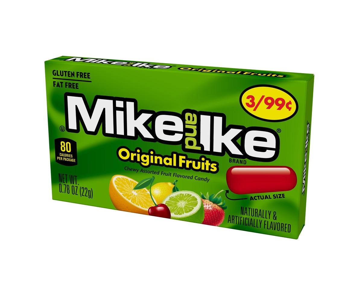 Mike and Ikes "Original Fruits" Fruit Flavored Candy .78 oz. Box - CandyFavorites