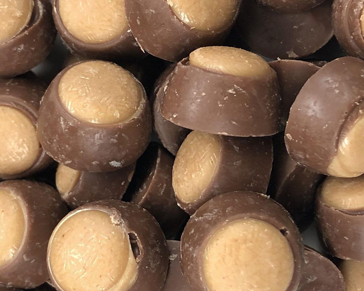 Mini Milk Chocolate and Peanut Butter Buckeyes - CandyFavorites