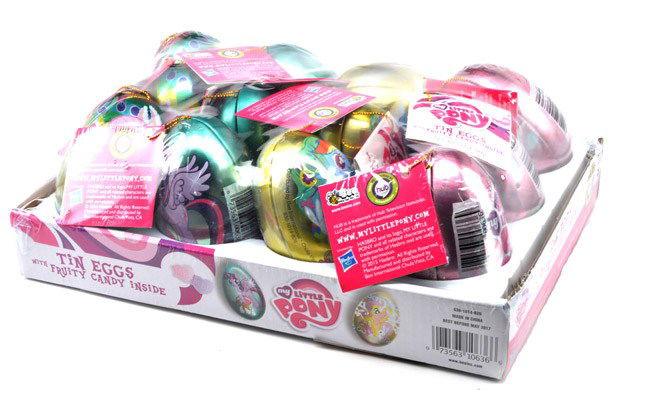 My Little Pony Tin Eggs with Fruity Candy 12 Box – Candy Favorites