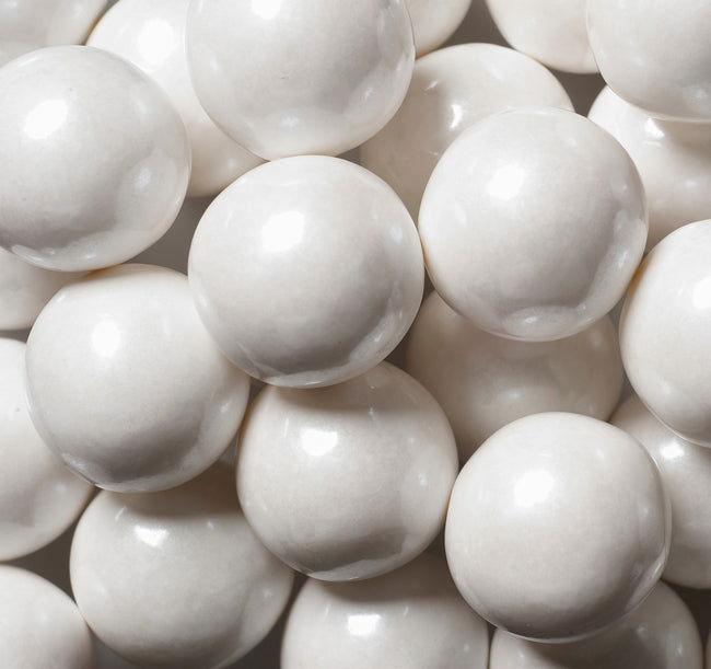 Shimmer Pearl White Gumballs - CandyFavorites