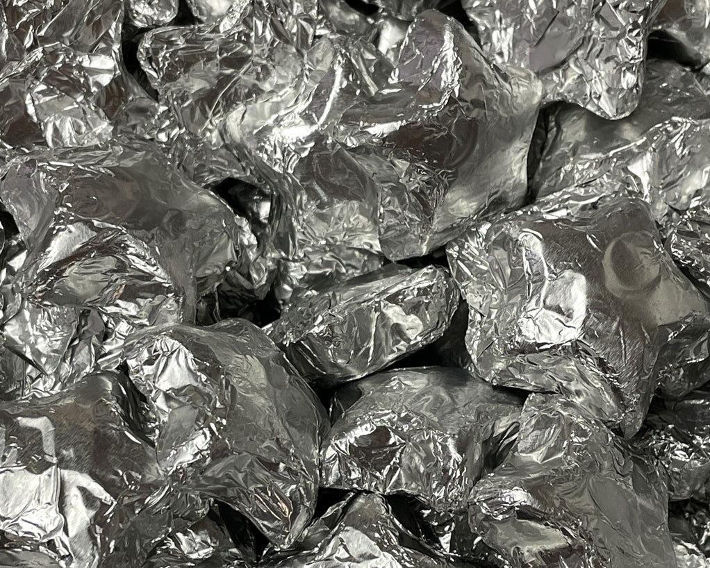 Silver Chocolate Stars - CandyFavorites