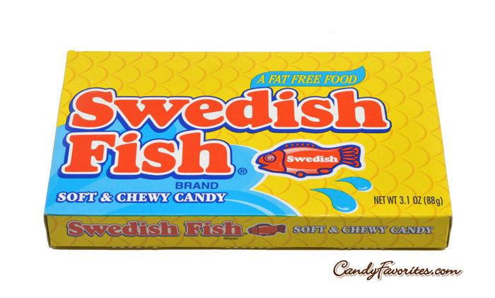 Swedish Fish Soft & Chewy Candy 3.1 Ounce Box - CandyFavorites
