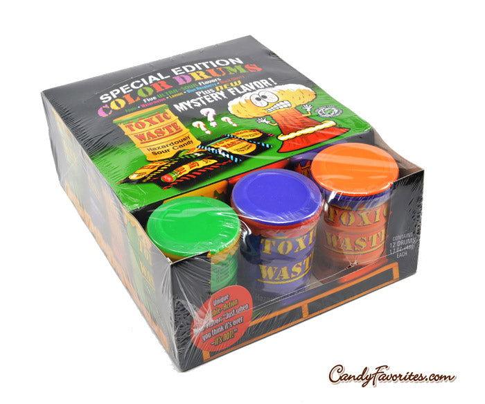 Toxic Waste Hazardously Special Edition Color Drums - 12 / Box