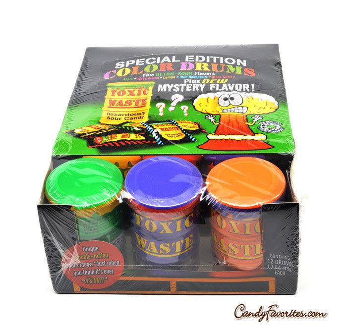 Toxic Waste Hazardously Special Edition Color Drums - 12 / Box