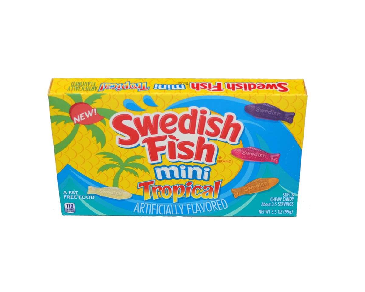 Swedish Fish Mini Tropical Soft & Chewy Candy, 12
