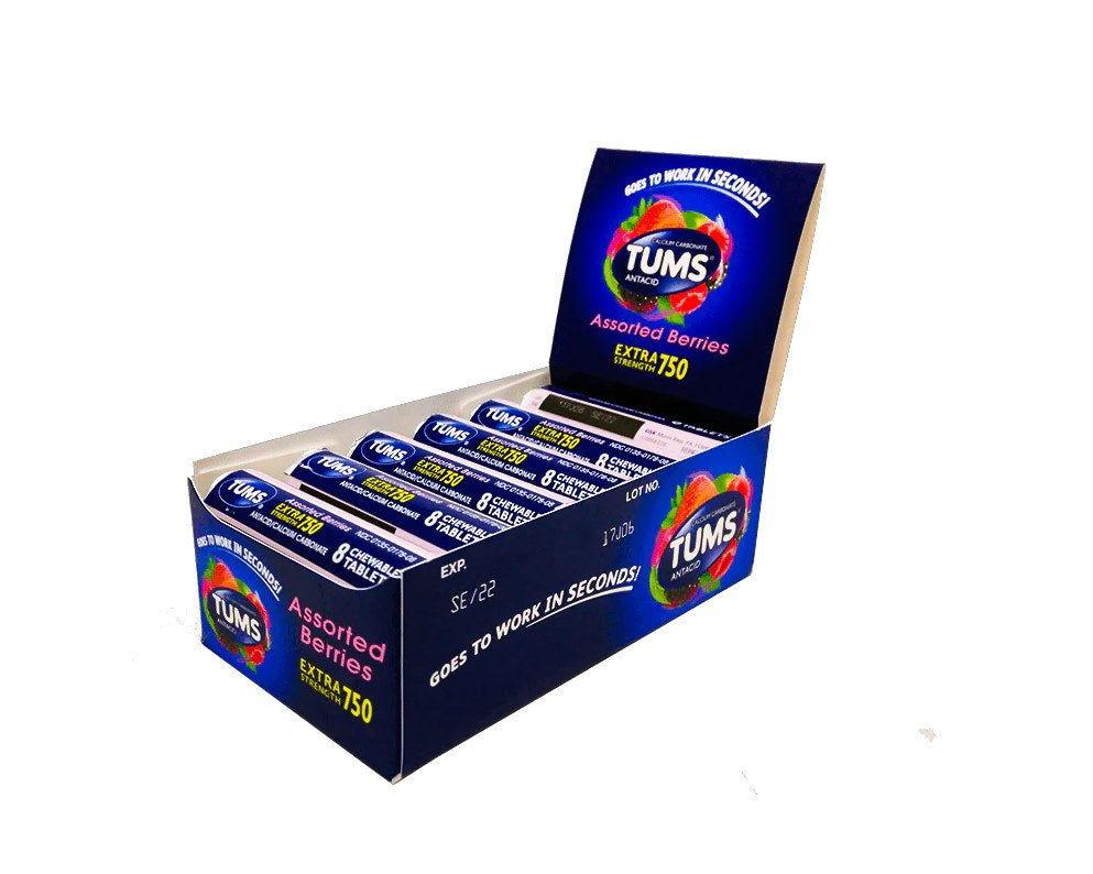 Tums Antacid Extra Strength 750, Assorted Berries, image size:993x794