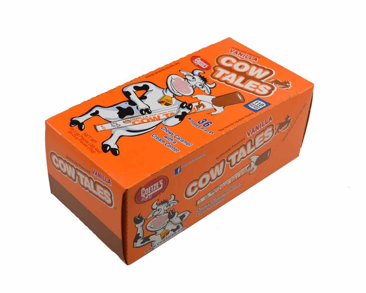 Goetze's Vanilla Cow Tales - 36 / Box – Candy Favorites