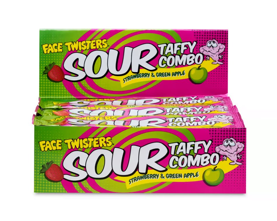Face Twisters Sour Taffy