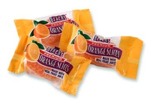 Brach's Orange Slices are made with Real Fruit Juice and are a perfect way to add a bit of Vitamin C to your diet...