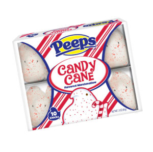 candy cane marshmallow peeps