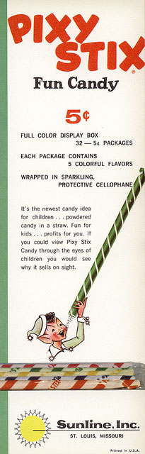 Vintage Pixy Stix Candy Ad