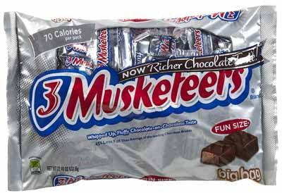 3 Musketeers Fun Size Candy Bars - CandyFavorites