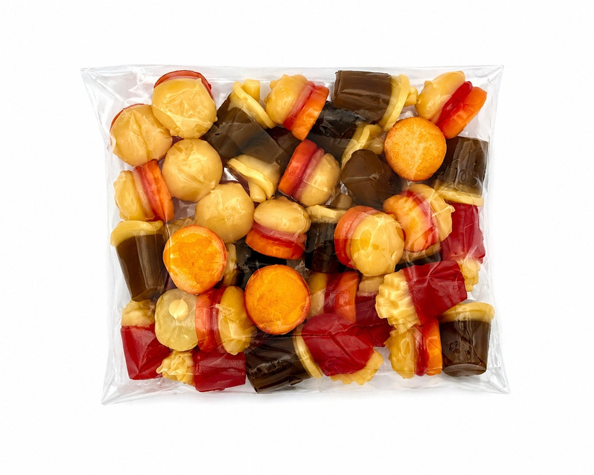 3d gummy fast food flat bags