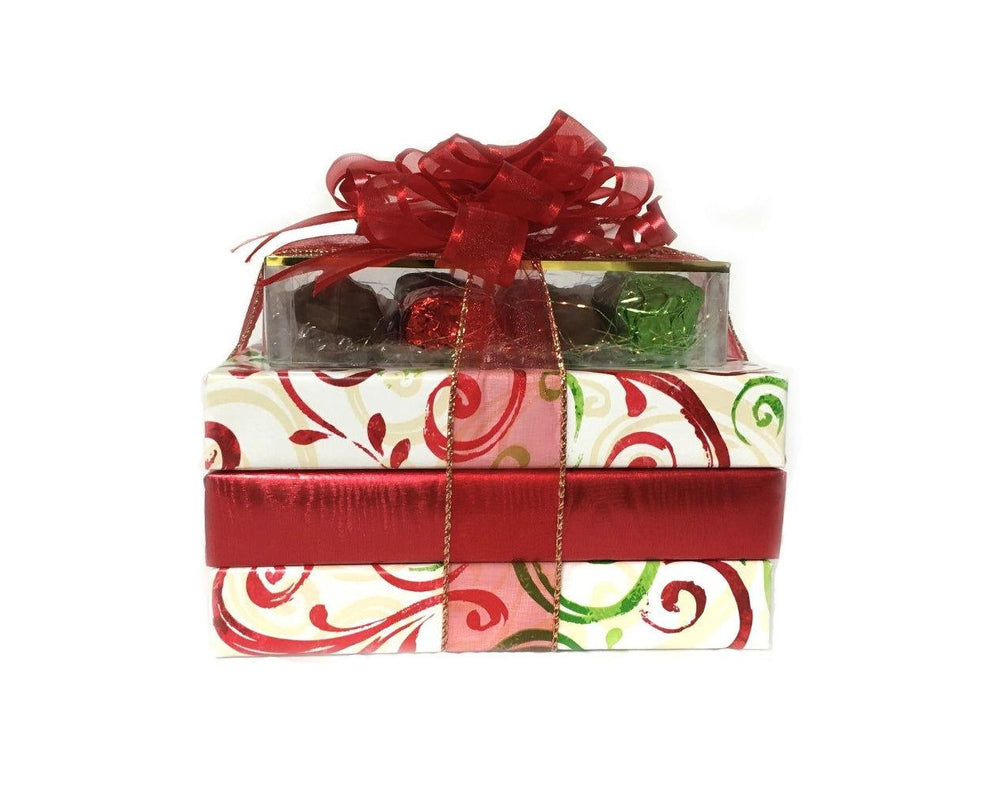 4 Tier Ruby Red Candy Pyramid - CandyFavorites