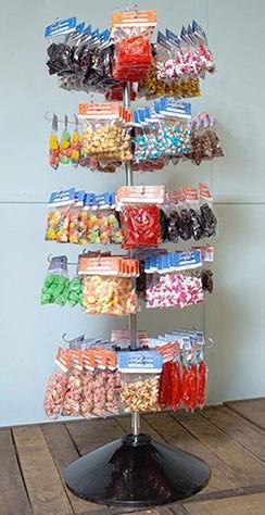5 Tier Floor Spinner STANDARD SELECTION 180 Count Bag Candy Display - CandyFavorites
