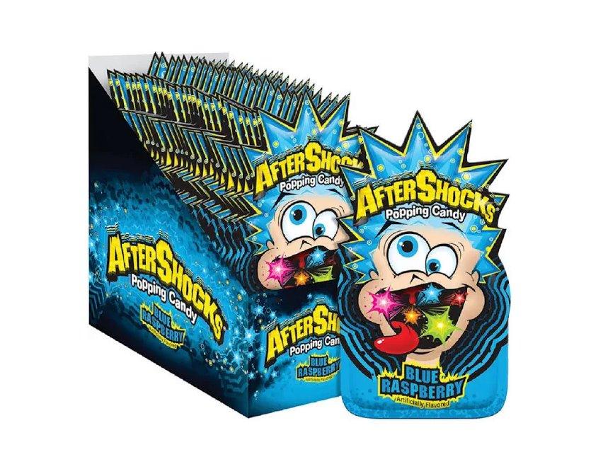 After Shocks Popping Candy Blue Raspberry - CandyFavorites