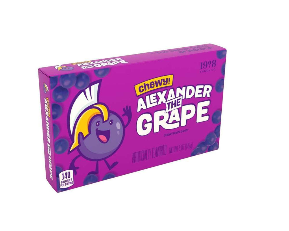 Alexander the Grape Chewy Grape Candy 5 oz. Theater Box - CandyFavorites