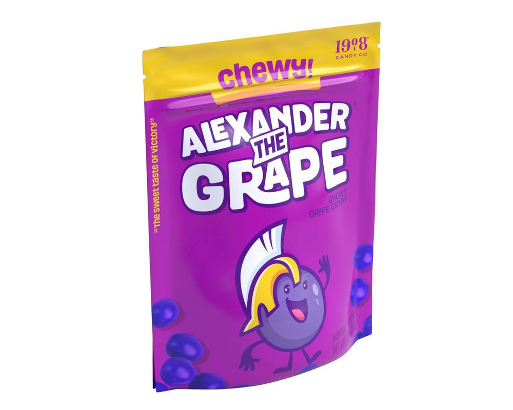 Alexander the Grape Chewy Grape Candy 7 oz. Stand-Up Bag - CandyFavorites