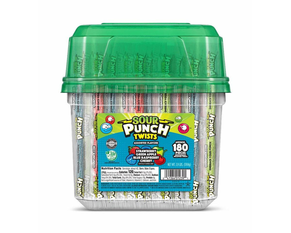 American Licorice Wrapped Sour Punch Twists - CandyFavorites