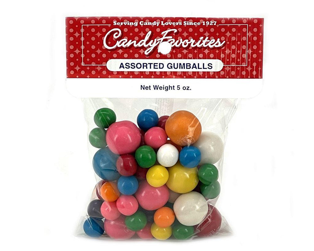 Assorted Gumballs 5 oz. Bags - CandyFavorites