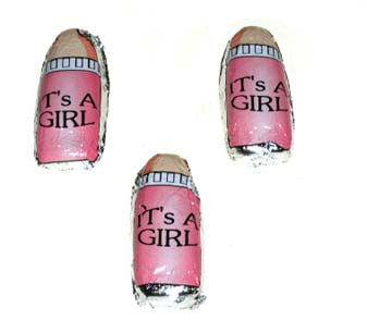 Baby Bottles Chocolate It's A Girl - CandyFavorites
