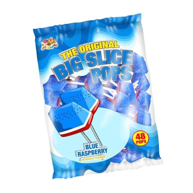 Big Slice Blue Raspberry Pops - CandyFavorites