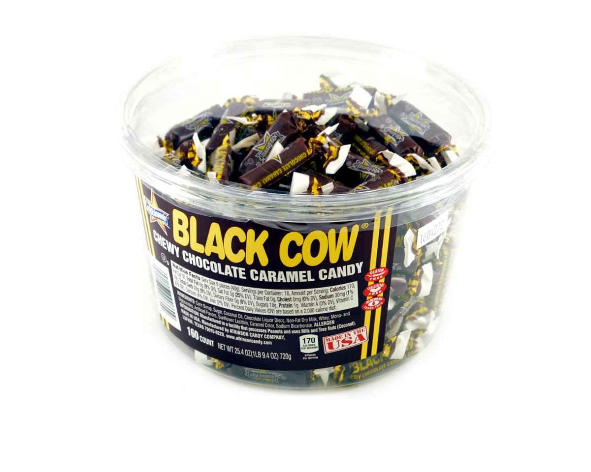 Black Cow Chocolate Caramels Jars - CandyFavorites