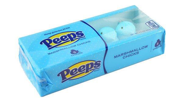 Blue Peeps Marshmallow Chicks 5 Packs - 6 Trays / Box – Candy Favorites