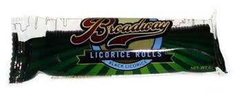 Broadway Black Licorice Rolls - 24 / Box – Candy Favorites