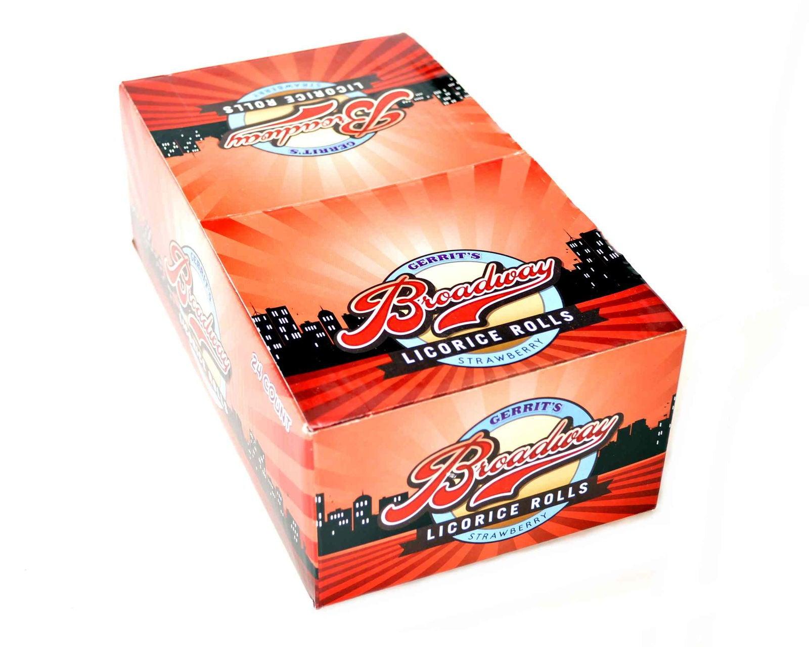 Broadway Strawberry Licorice Rolls - 24 / Box – Candy Favorites