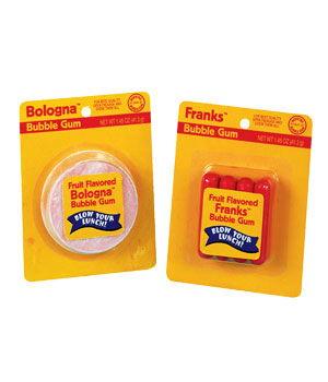 Bubble Gum Bologna and Franks - CandyFavorites