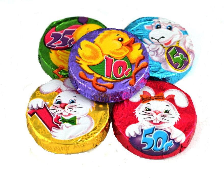 Bunny Munny Milk Chocolate Coins - CandyFavorites